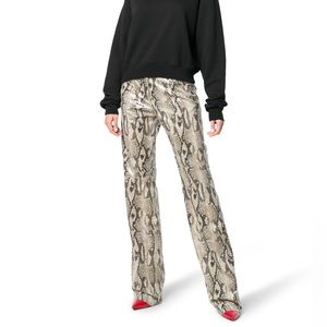 MSGM Python Print Trousers